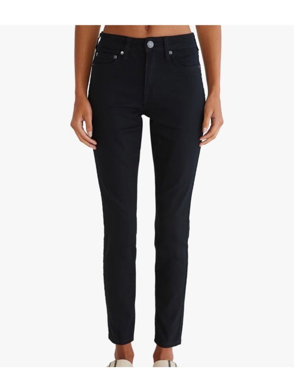 Aeropostale High Rise Black Jeggings Size 4 Reg Stretchy Skinny Denim Jeans